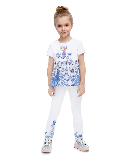 Футболка с баской для девочки Футболка с баской для девочки