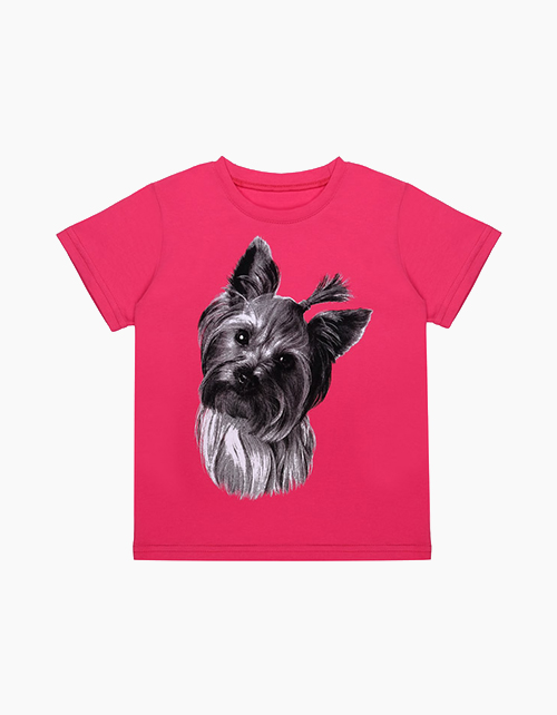 Футболка цвета арбуз для девочки