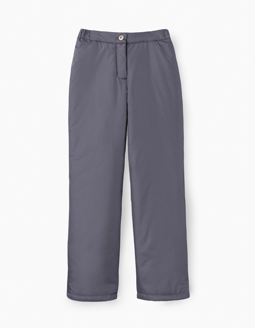 Серые зимние брюки для девочки