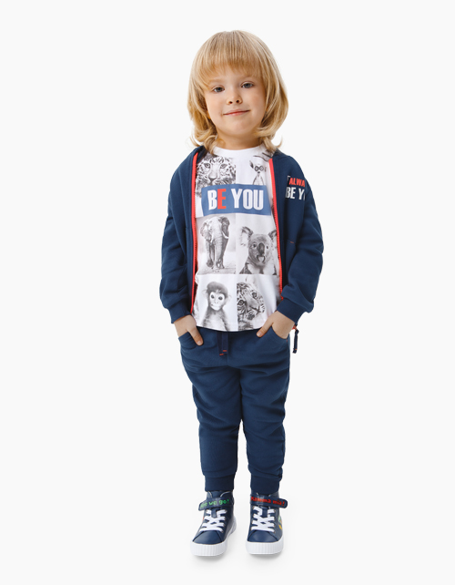 Купить белую футболка с Animal-принтом BellBimbo