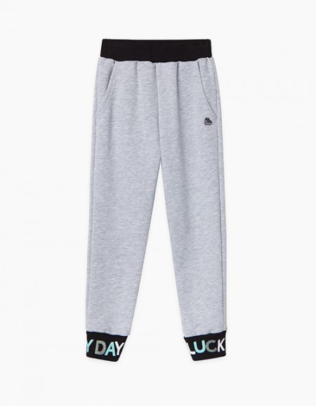 Брюки спортивного силуэта цвета серый меланж Купить брюки спортивного силуэта бренда Bellbimbo цвета серый меланж