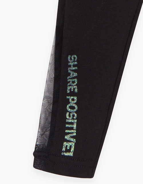 Купить черные леггинсы бренда Bellbimbo для девочки