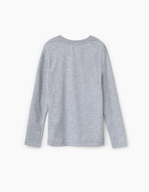 Купить лонгслив цвета серый меланж для мальчика бренда Bell Bimbo