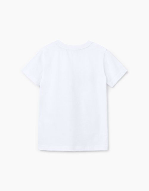 Белая футболка с принтом для мальчика Купить белую футболку с принтом для мальчика