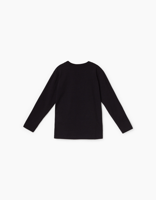 Купить черный лонгслив для мальчика бренда Bell Bimbo