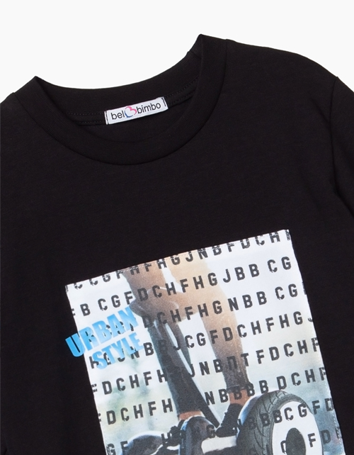 Купить черный лонгслив для мальчика бренда Bell Bimbo