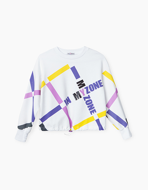 Купить белый укороченный объемный джемпер бренда BellBimbo