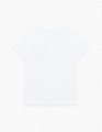 Купить белую футболку полуприталенного силуэта для девочки
