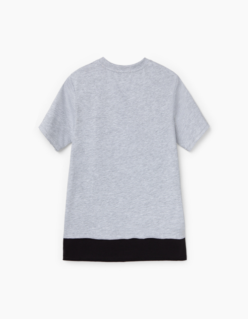 Купить футболку цвета серый меланж для мальчика bellbimbo