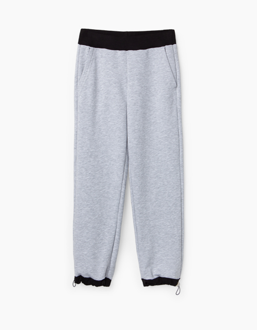 Брюки-джоггеры цвета серый меланж для мальчика Купить брюки-джоггеры цвета серый меланж для мальчика Bellbimbo