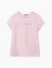 Купить базовую розовую футболку для девочки