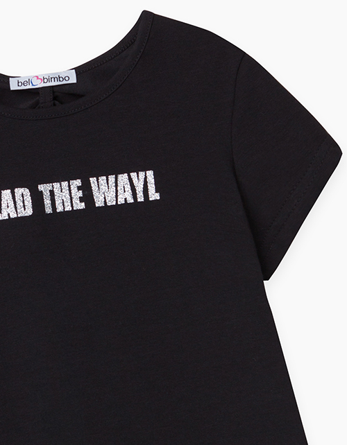Купить базовую черную футболку Bellbimbo для мальчика