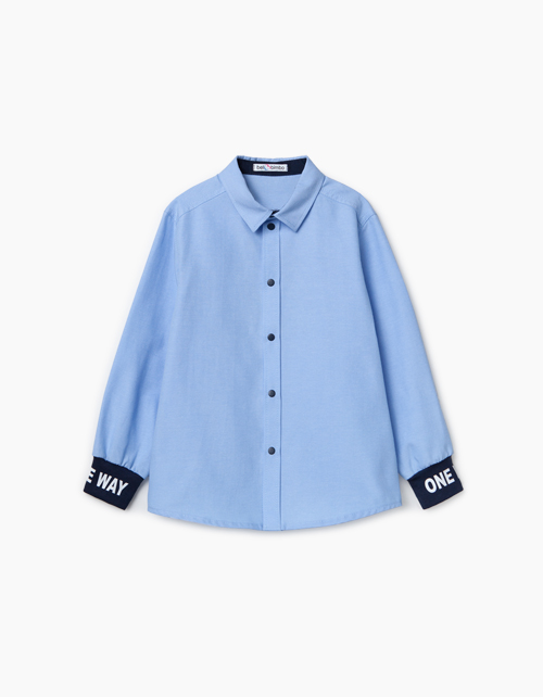 Купить светло-голубую сорочку для мальчика бренда Bell Bimbo