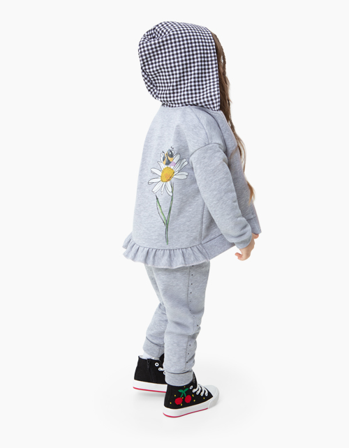 Купить серые брюки-джоггеры Bellbimbo для девочки