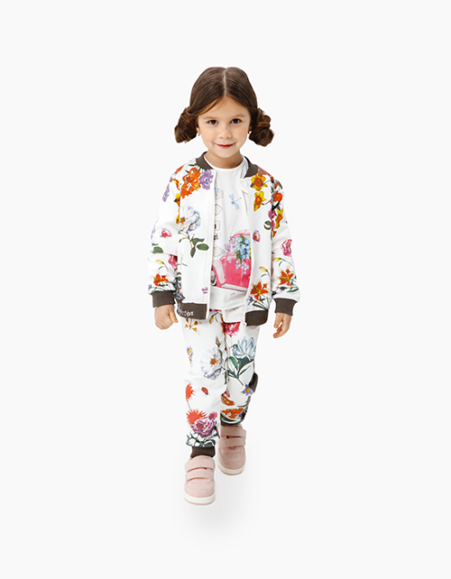 Купить молочный лонгслив Bellbimbo для девочки