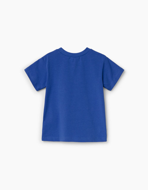 Купить синюю футболку с принтом для мальчика