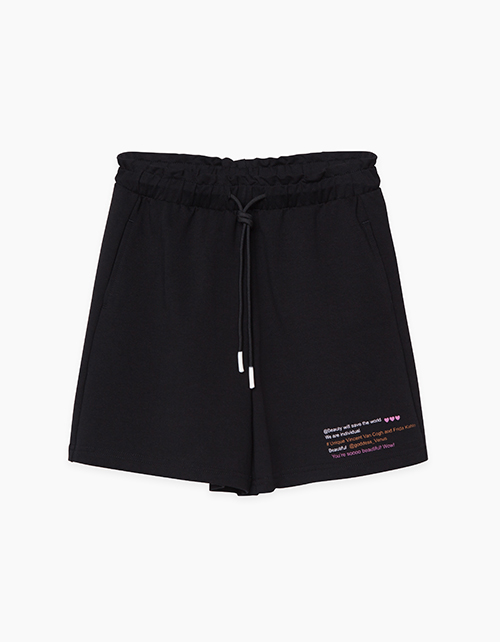 Черные шорты свободного силуэта для девочки Купить черные шорты Bell Bimbo свободного силуэта для девочки