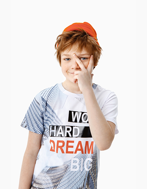 Белая футболка с принтом для мальчика-подростка Купить белую футболку Bellbimbo с принтом для мальчика-подростка