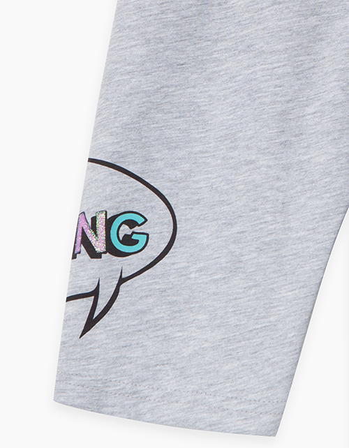 Купить велосипедки цвета серый меланж для девочки