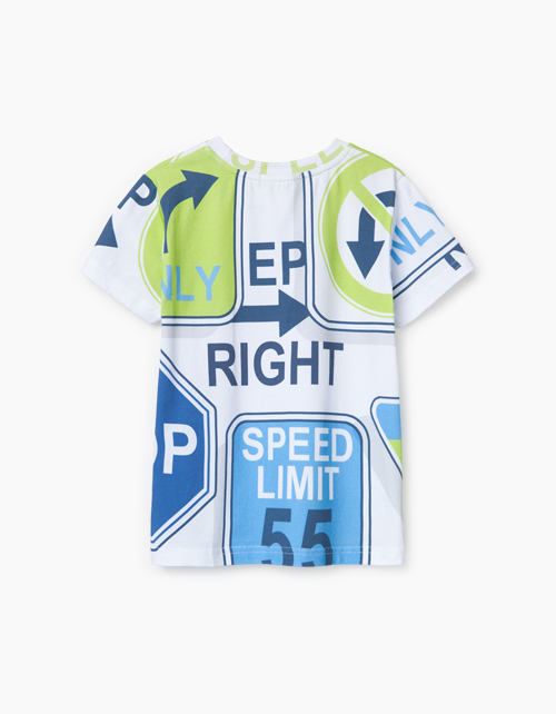 Яркая футболка с принтами для мальчика Купить яркую футболку с принтами для мальчика