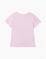 Купить светло-розовую базовую футболка для девочки