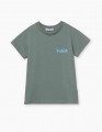 Купить базовую футболку цвета хаки для мальчика