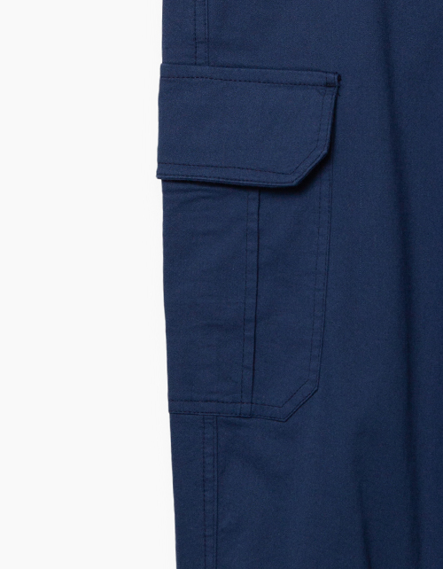 Купить синие брюки-джоггеры для мальчика