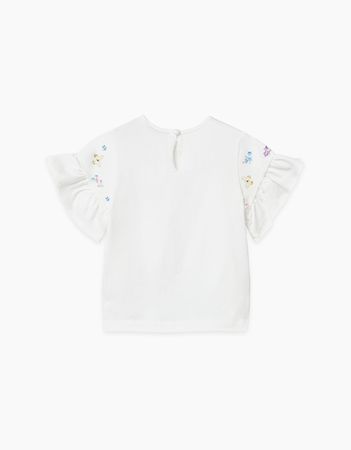 Молочная футболка для девочки Купить молочную футболку для девочки