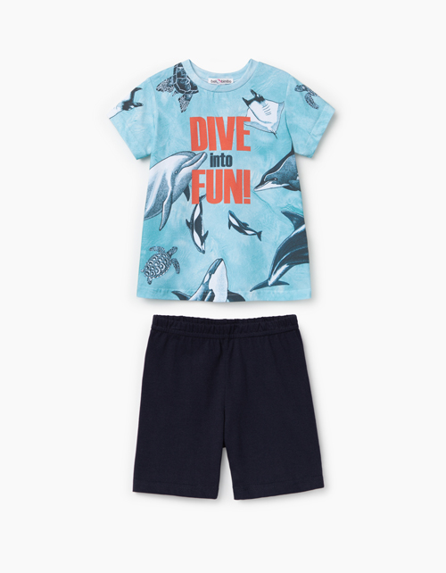 Купить комплект из футболка и шорт для мальчика