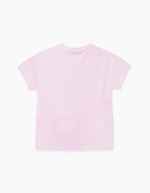 Купить светло-розовую футболку для девочки