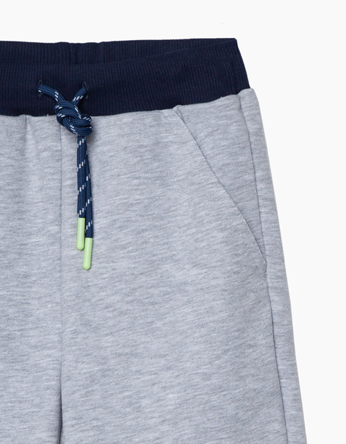 Купить шорты цвета серый меланж для мальчика