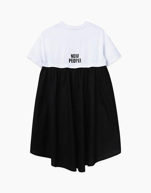 Купить ассиметричное платье свободного силуэта с оригинальным декором