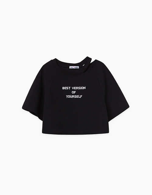 Купить черный топ объемного силуэта