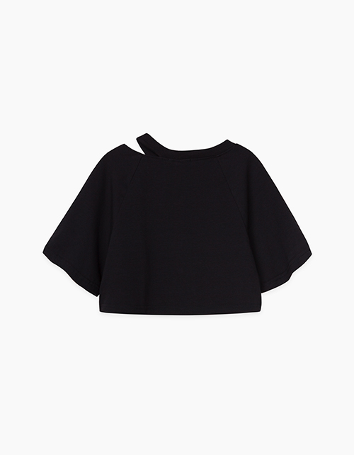 Купить черный топ объемного силуэта