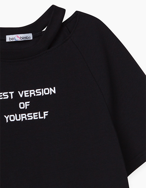 Купить черный топ объемного силуэта