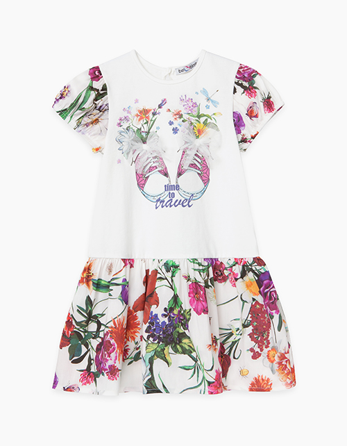 Купить летнее платье с набивным принтом