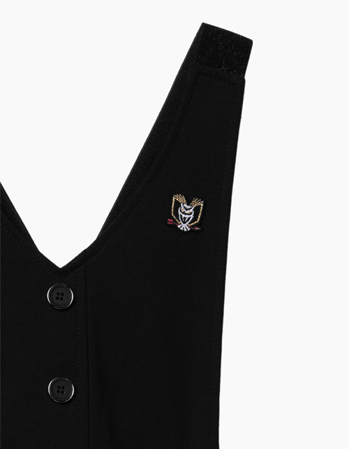 Купить черный сарафан со съемным верхом