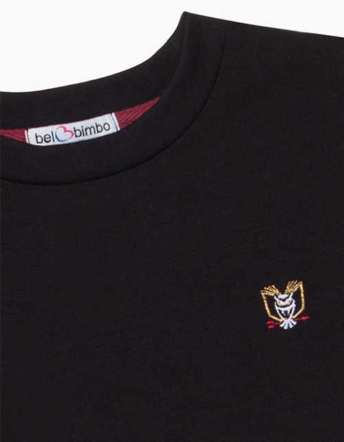 Черный лонгслив для мальчика