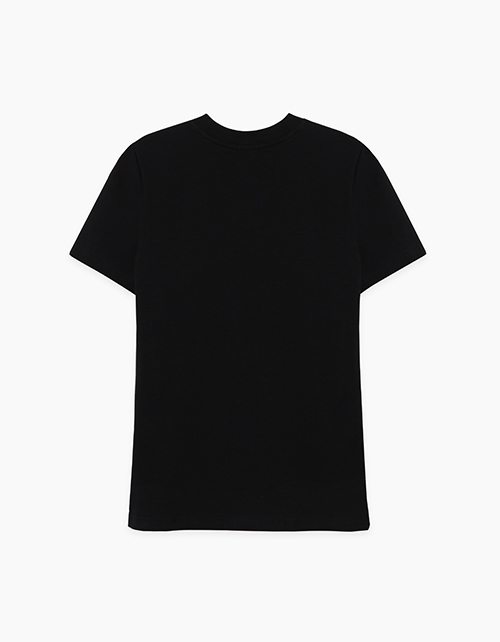 Черная футболка с принтом для мальчика