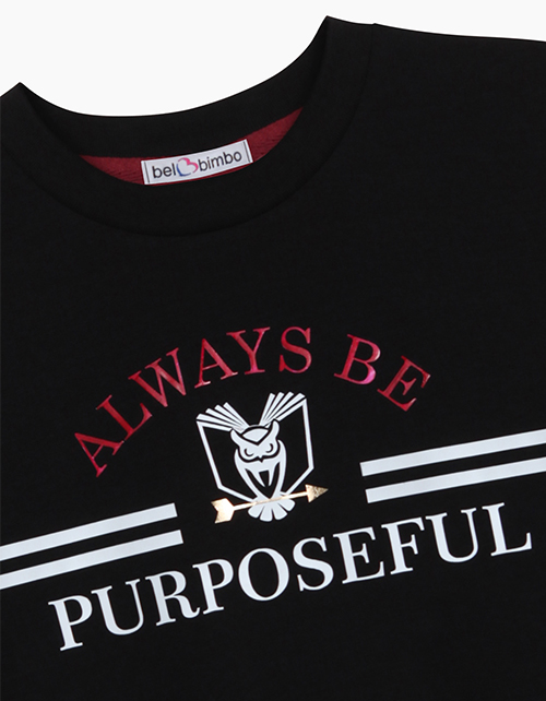 Черная футболка с принтом для мальчика