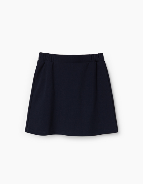 Купить темно-синюю юбку-шорты