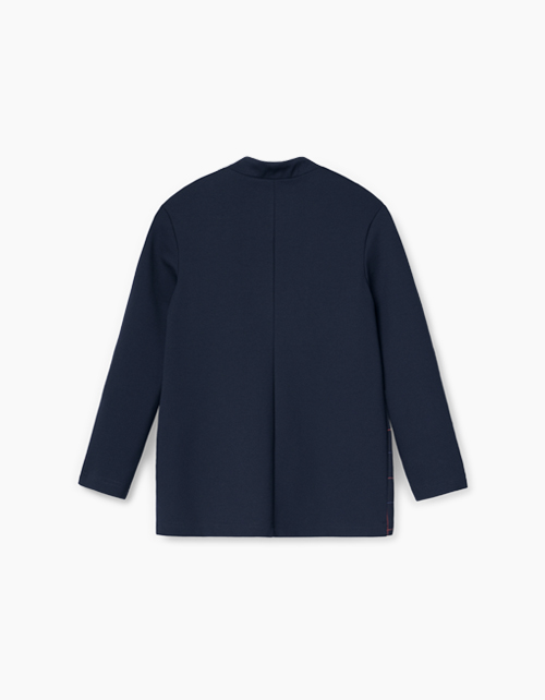 Темно-синий школьный жакет для девочки Темно-синий школьный жакет для девочки