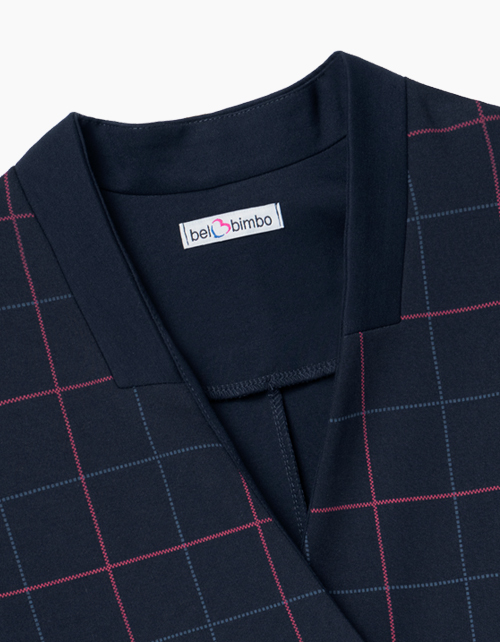 Темно-синий школьный жакет для девочки Темно-синий школьный жакет для девочки