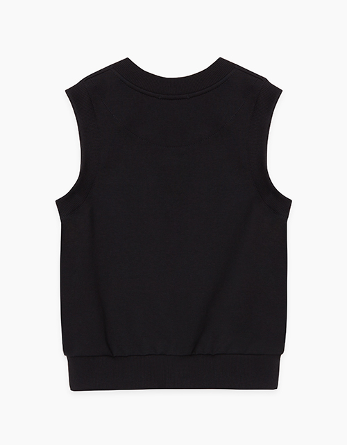 Купить черный жилет с застежкой на книпперы для мальчика