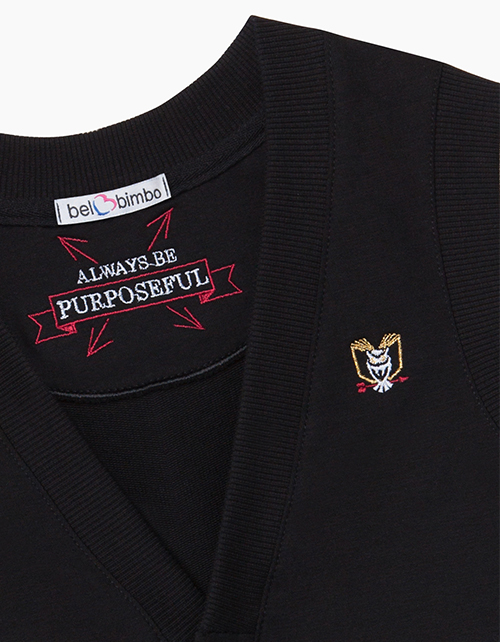 Купить черный жилет с застежкой на книпперы для мальчика