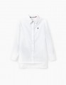 Купить белую блузку с удлиненной спинкой