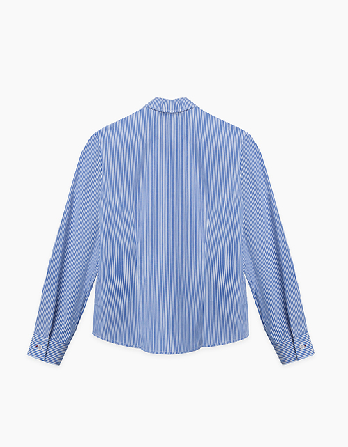 Рубашка в бело-голубую полоску Рубашка в бело-голубую полоску