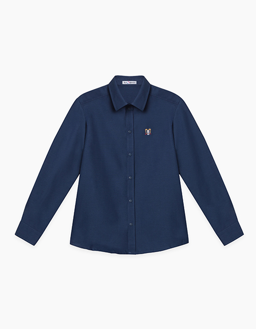 Темно-синяя рубашка для мальчика Темно-синяя рубашка для мальчика