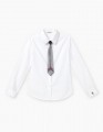 Купить белую блузку со съемным галстуком