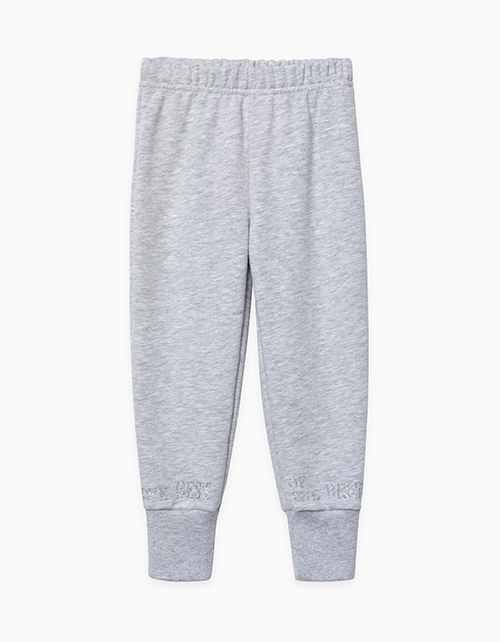 Брюки-джоггеры цвета серый меланж